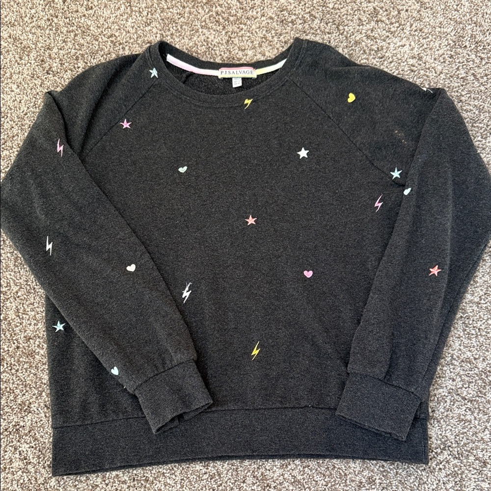 P.J. Salvage One Love lounge Long Sleeve Top
